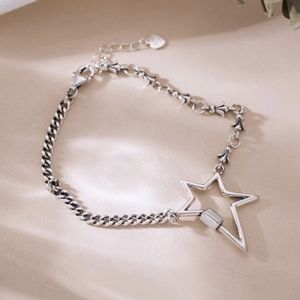 Trendy Silver Star Charm Bracelet